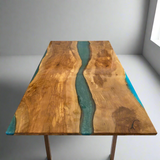 Live Edge Sycamore Epoxy River Table