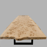 Live Edge Mapa Burl Conference Table