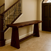 Live Edge Mahogany Console Table