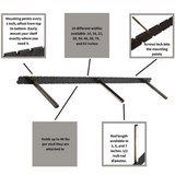 Brackets Floating Shelf 1" Backplate