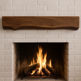 Live Edge Ipe Mantel