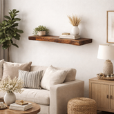 Live Edge Black Walnut Shelving