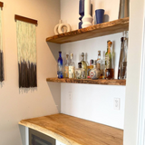 Live Edge Maple Shelving