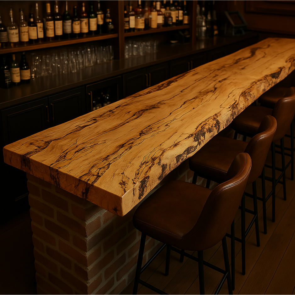 Live Edge Spalted Maple Countertop