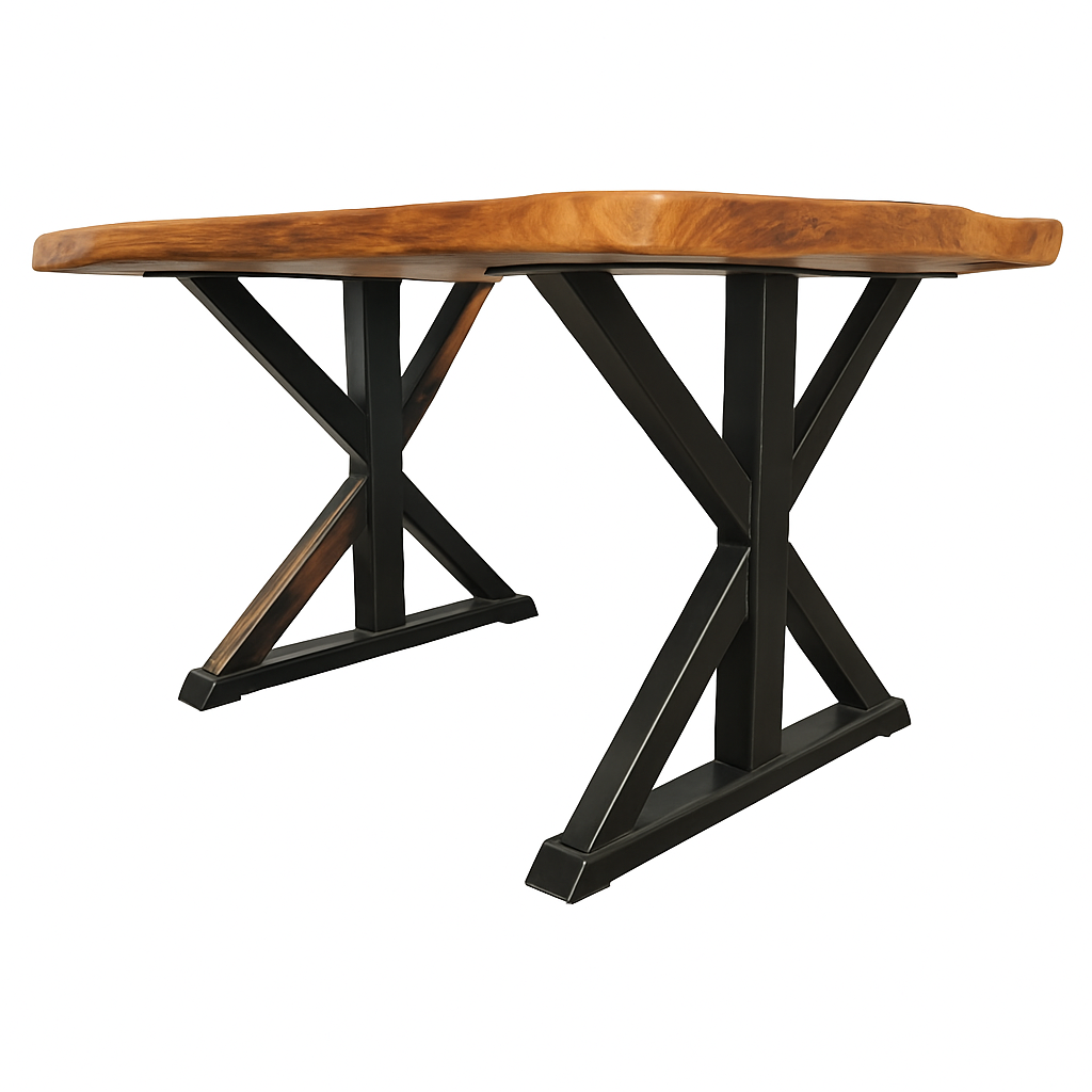 Metal Legs Farmhouse X Trestle Style