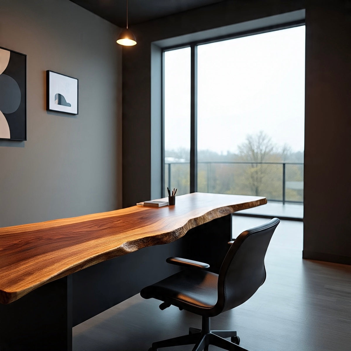 Live Edge Ambrosia Maple Desk