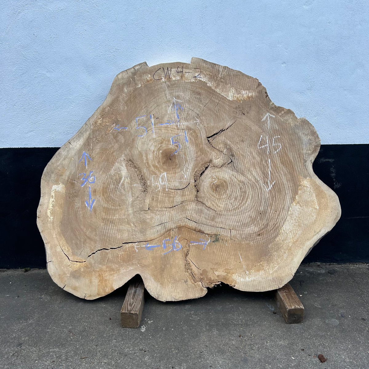 Cottonwood Live Edge Round 51-59"x 36-51" Slab