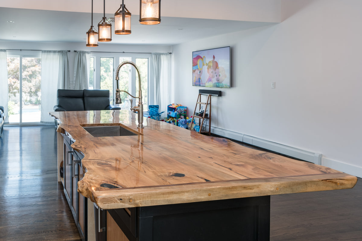 Live Edge Maple Kitchen Island