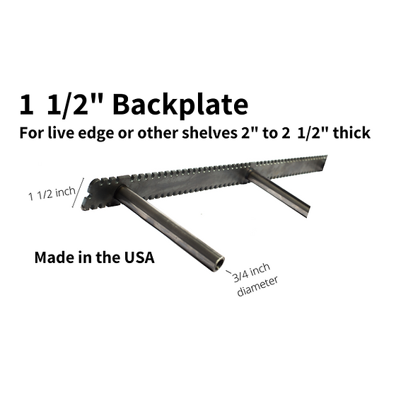 Brackets Floating Shelf 1 1/2" Backplate