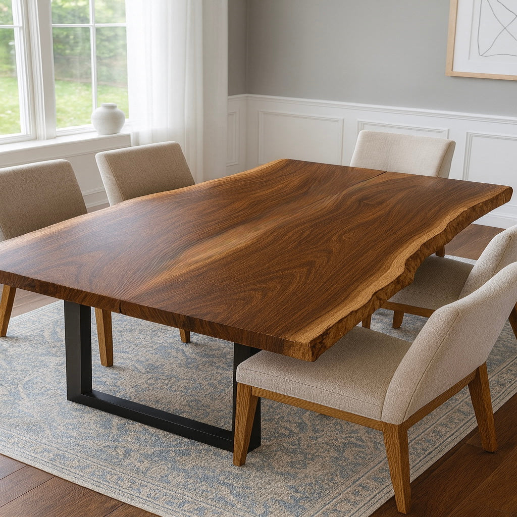 Live Edge Bookmatch Ipe Dining Table