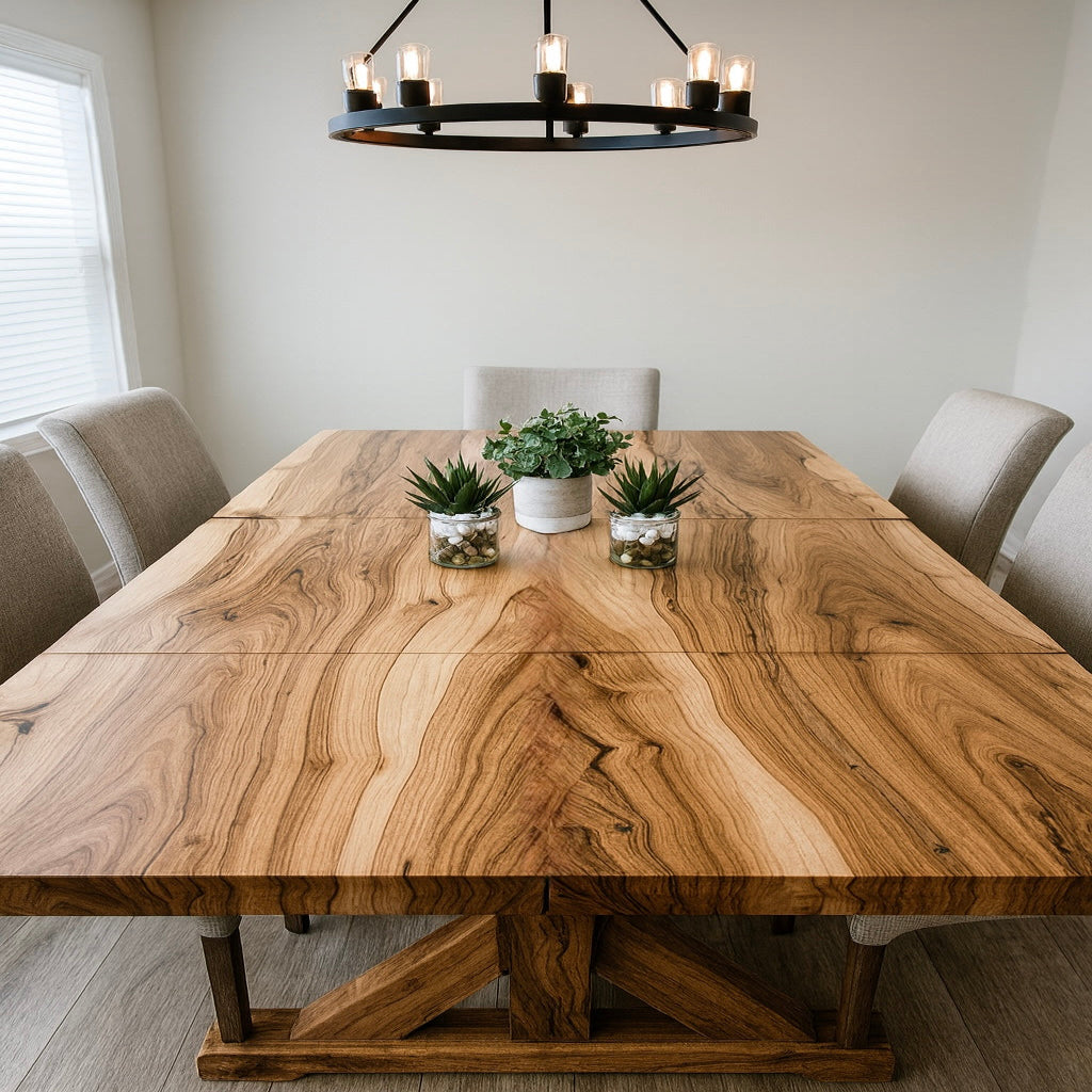 Live Edge Bookmatch Ambrosia Maple Dining Table