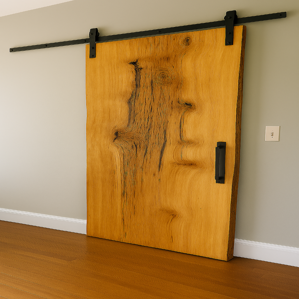 Live Edge Beetle Killed Pine Door