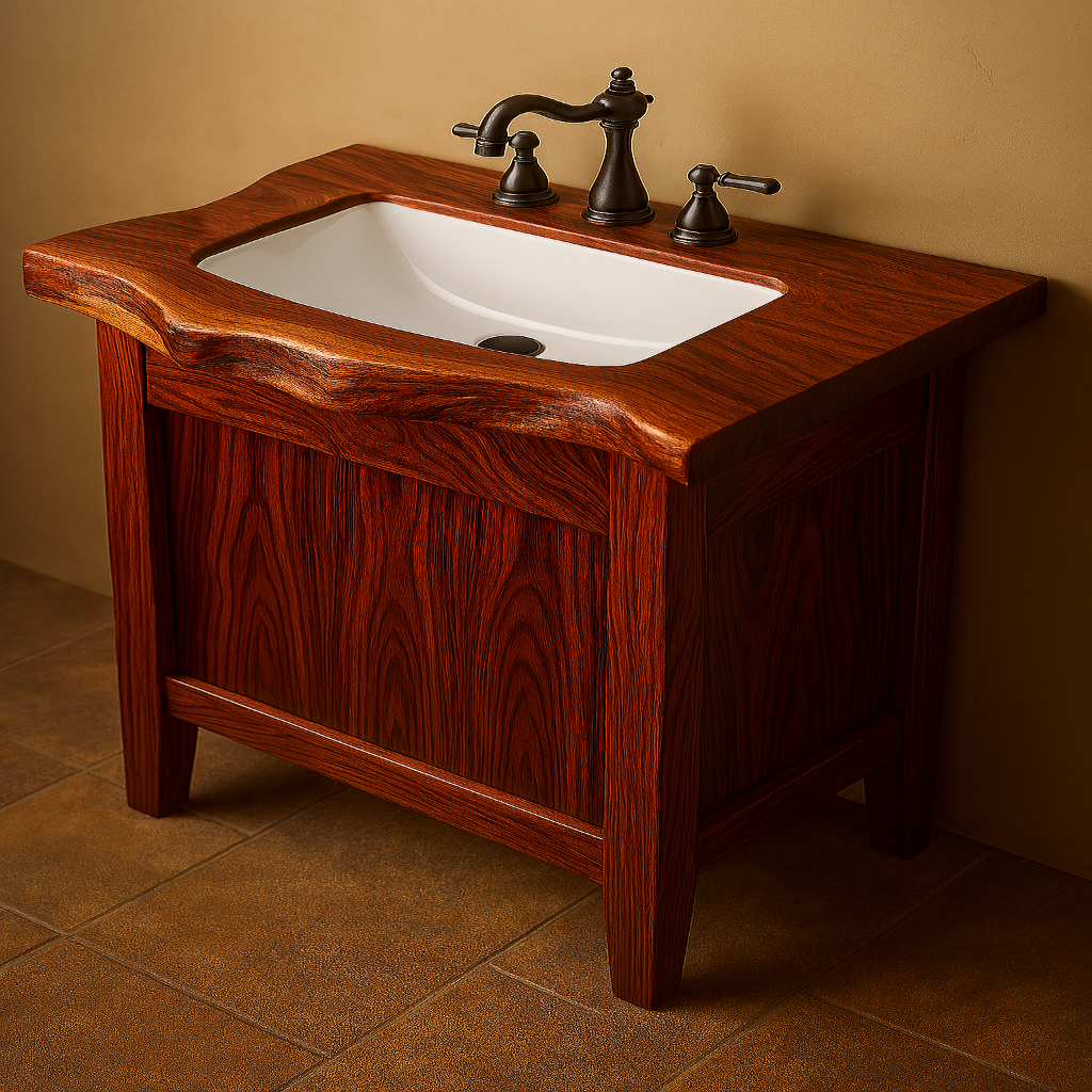 Live Edge Mahogany Vanity
