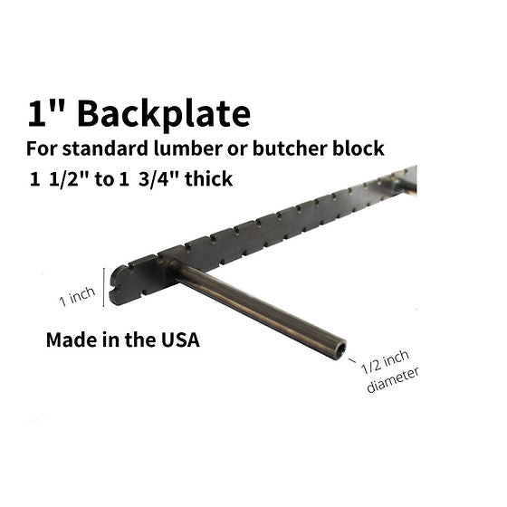 Brackets Floating Shelf 1" Backplate