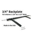 Brackets Floating Shelf 3/4" Backplate