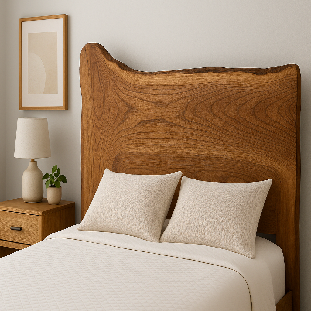 Live Edge Elm Head Board