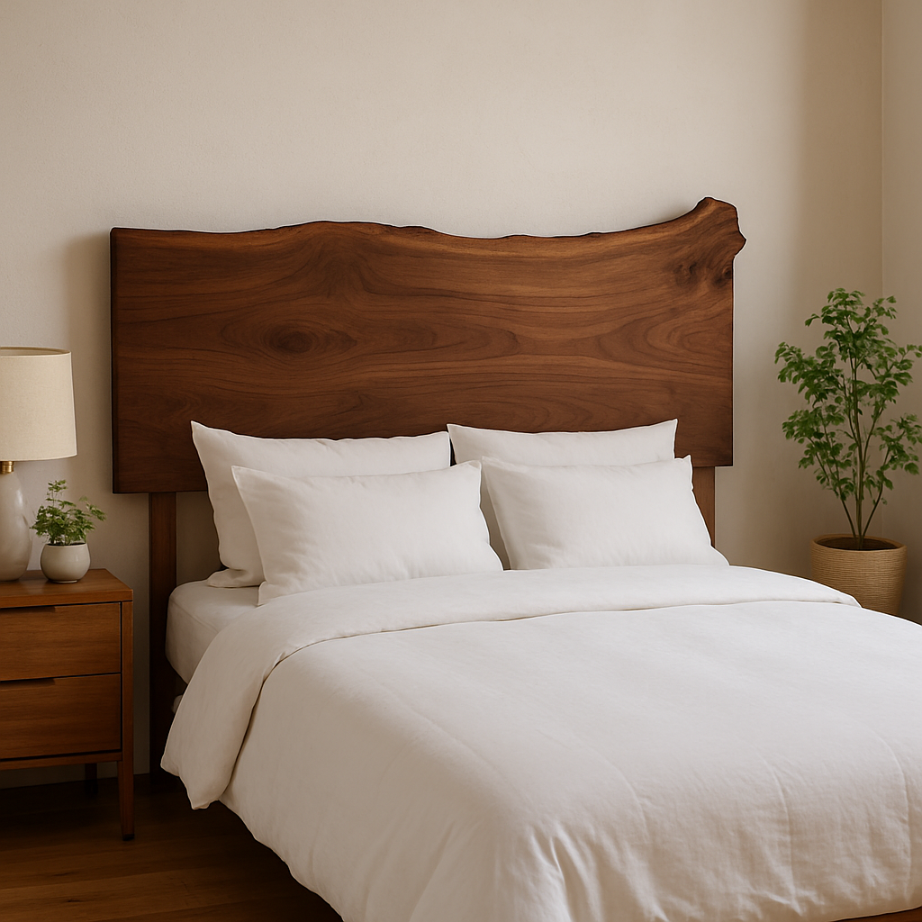 Live Edge Black Walnut Head Board