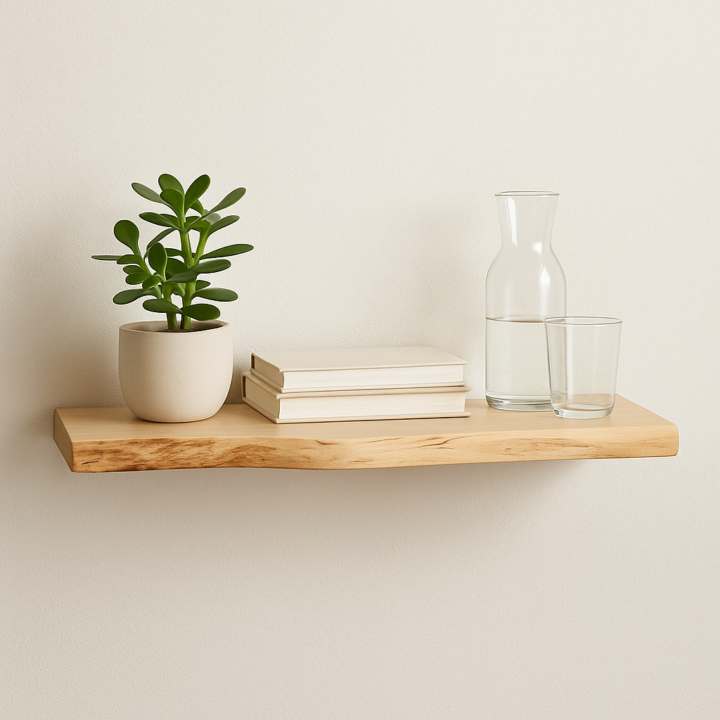 Live Edge Maple Shelving