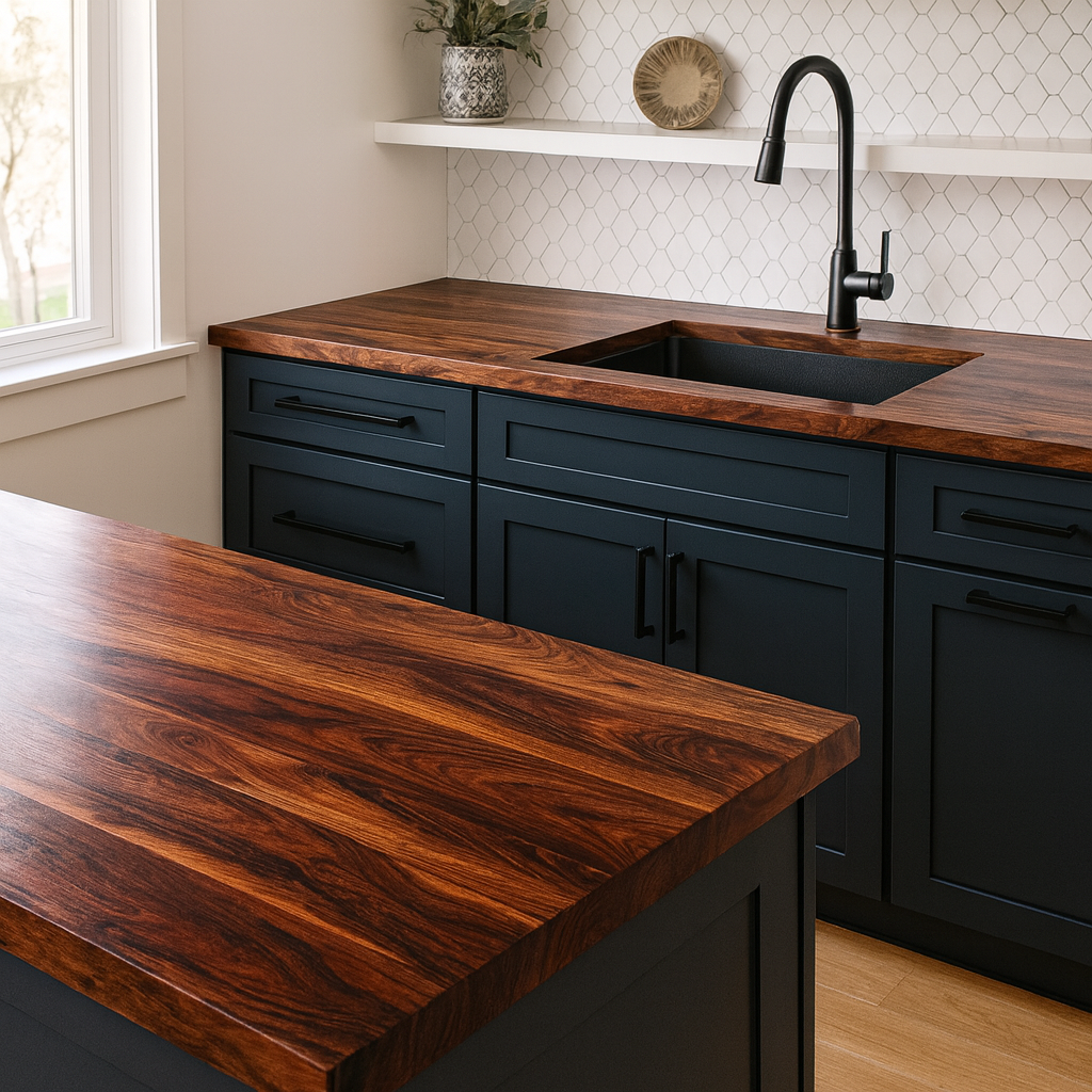 Live Edge Mahogany Countertop