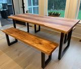 Live Edge Maple Bench
