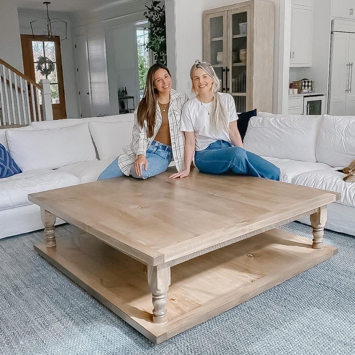Ali Manno’s Inspo- Maple Farmhouse Coffee Table